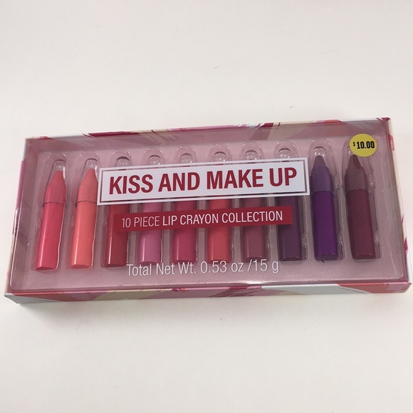 Kiss and Make Up 10 piece lip crayons  NWT- 10 inc - Picture 2 of 4